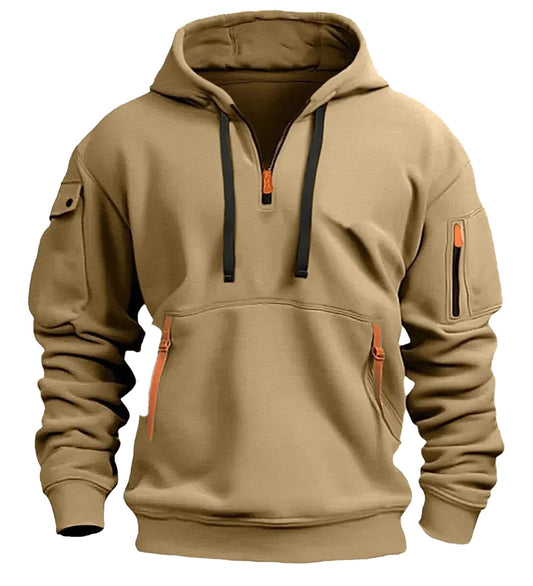 Mens Aesthetic Hoodies With Zip Pockets
