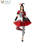 Halloween Costume: Red & Black Jester Set