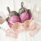 Push Up Bra with Elegant Lace Design