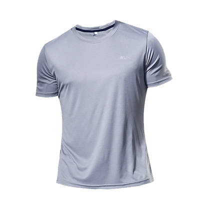 LuckeLadybug men's quick dry polo shirt in light gray perfect for active wear and outdoor activities