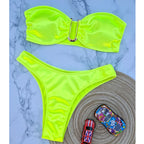 Bikini: Trendy High-Waisted Two-Piece