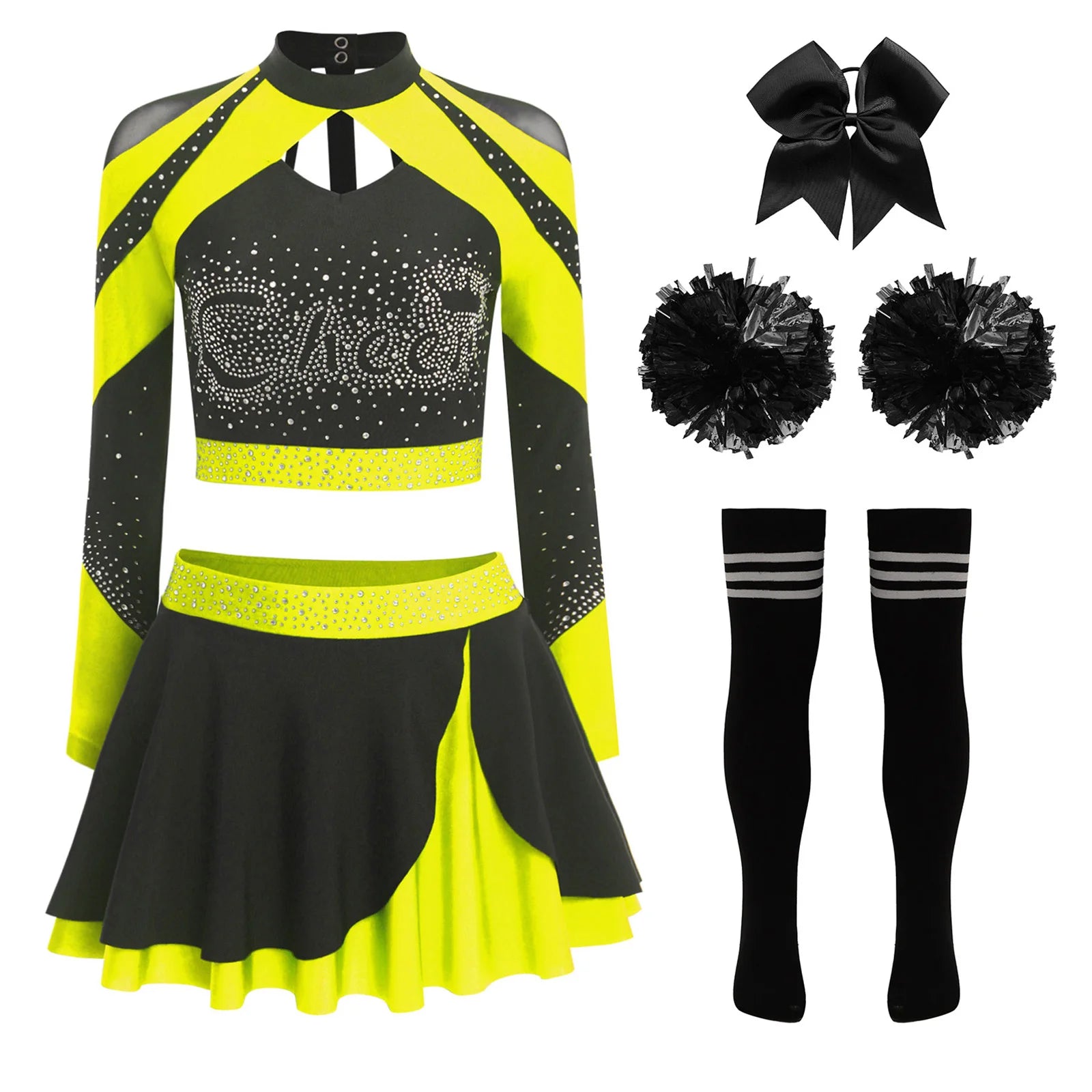 Cheerleader Cosplay Costume Play Set