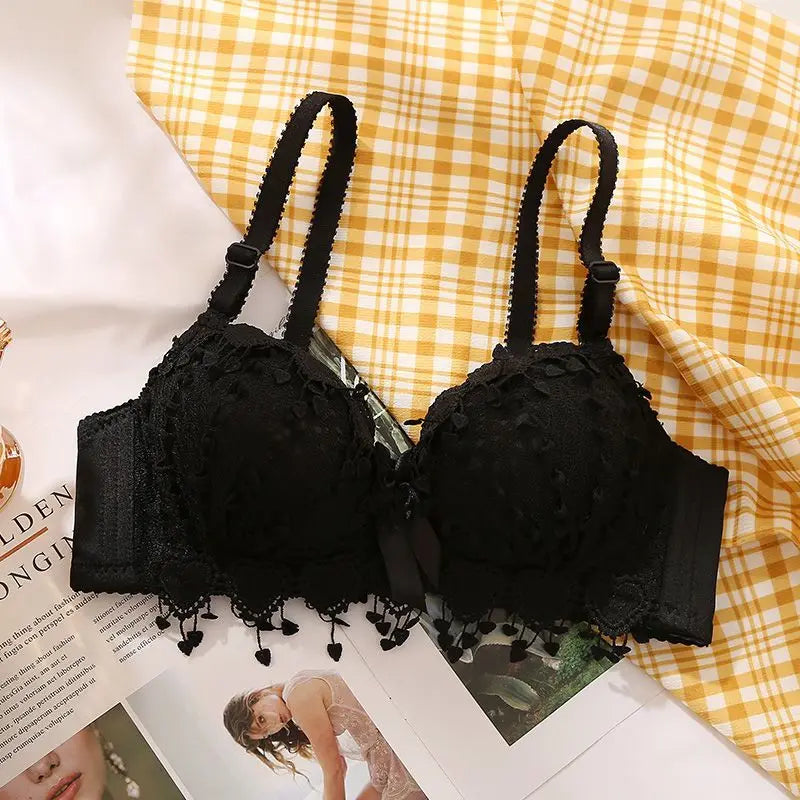 Lingerie Underwire Bra with Lace Detail