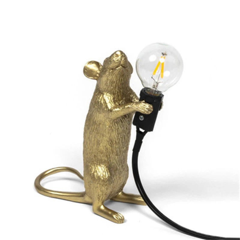 Battery LED Table Lamp - Cute Mouse Design