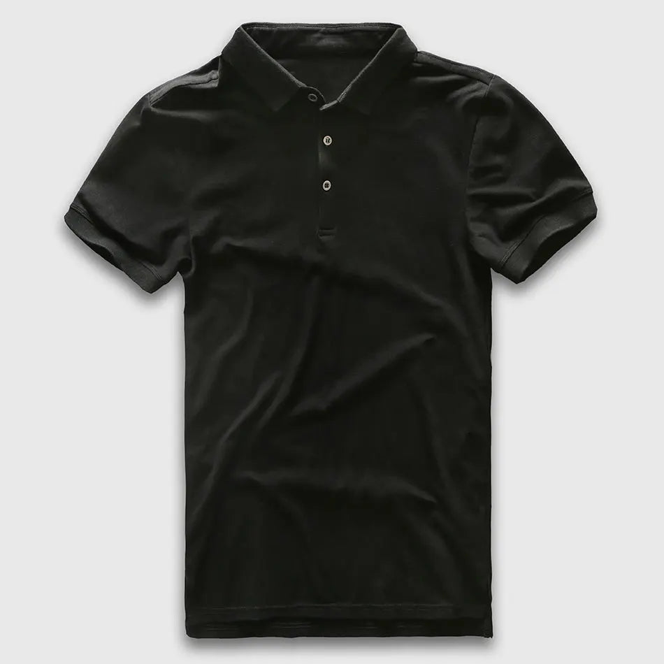 Mens Vintage Grey Polo Shirt
