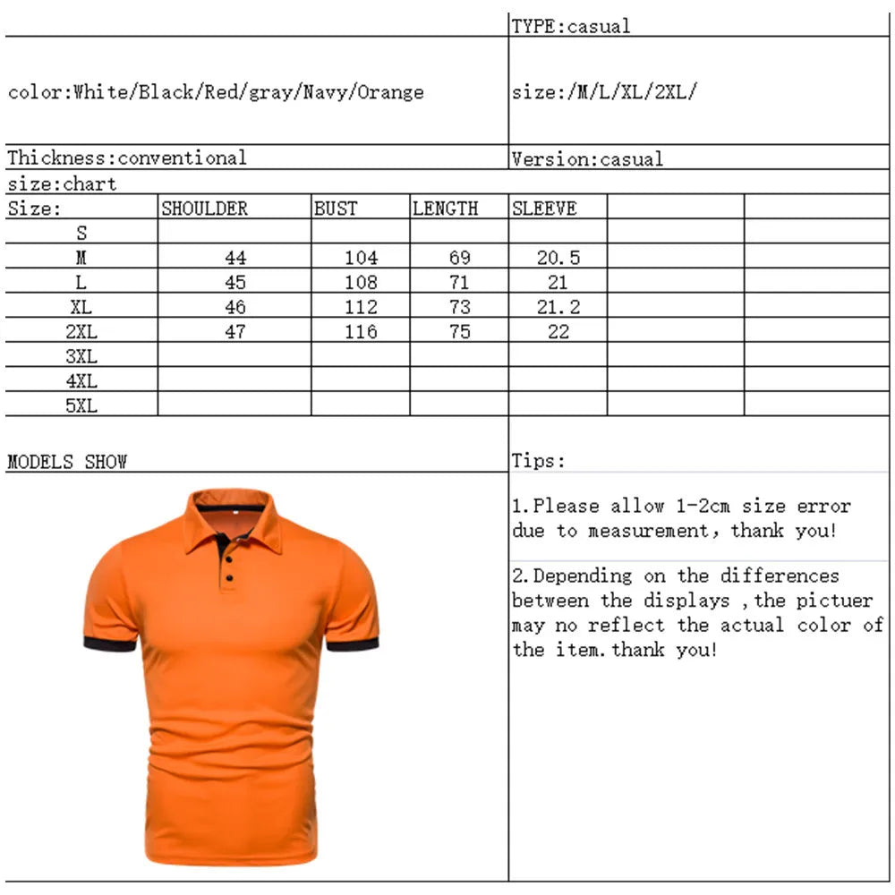 Mens Solid Color Polo Shirt – Stylish Fit