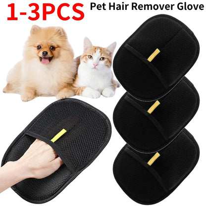 Pet Hair Remover Glove Set For Easy Grooming