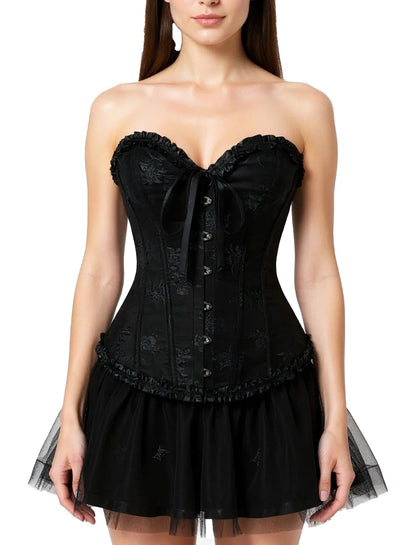 Floral Lace Corset Top For Women