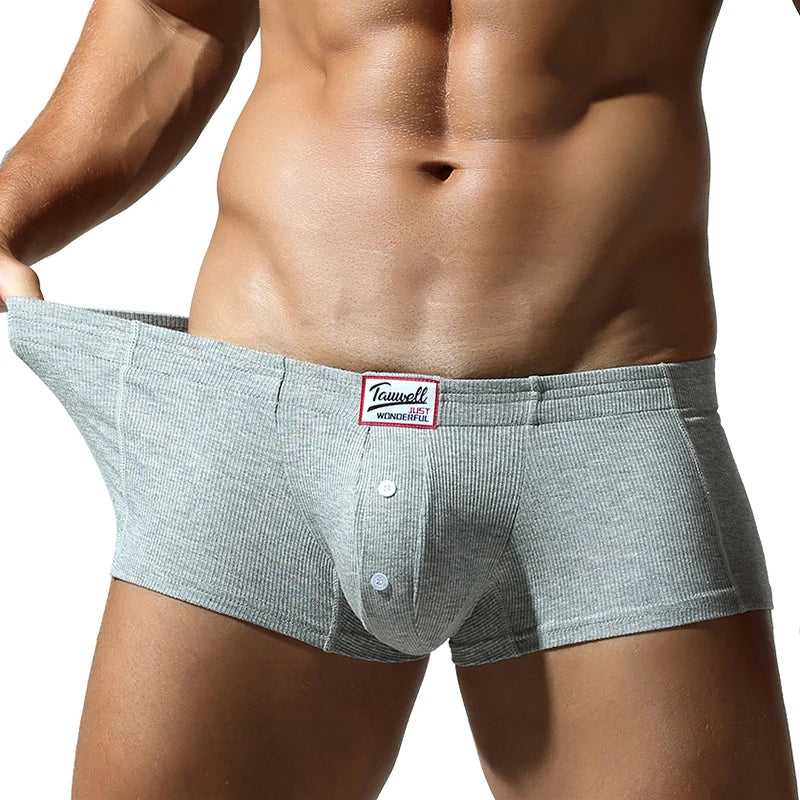 Men's High Elasticity Slim Fit Solid Color Flat Underwear