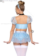 Halloween Costume: Cute Blue Dress Set