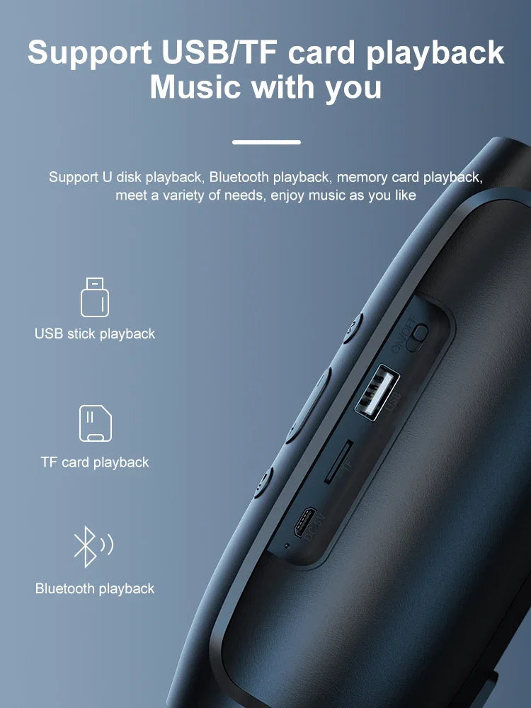 LuckeLadybug portable wireless speaker with bluetooth featuring USB and TF card playback options