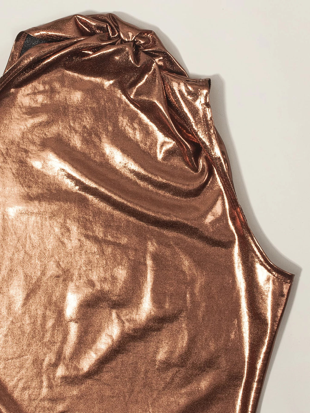 Shiny One-Shoulder and Bodycon Dress