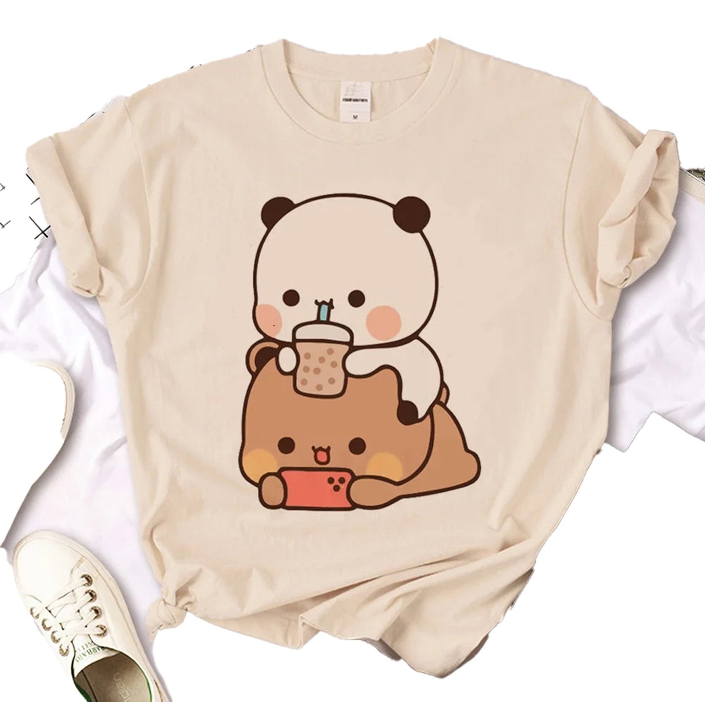 Trendy 80s Retro Digital Grunge T-Shirt for Women - Bubu Dudu Style