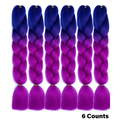 Ombre Crochet Braiding Hair Extensions
