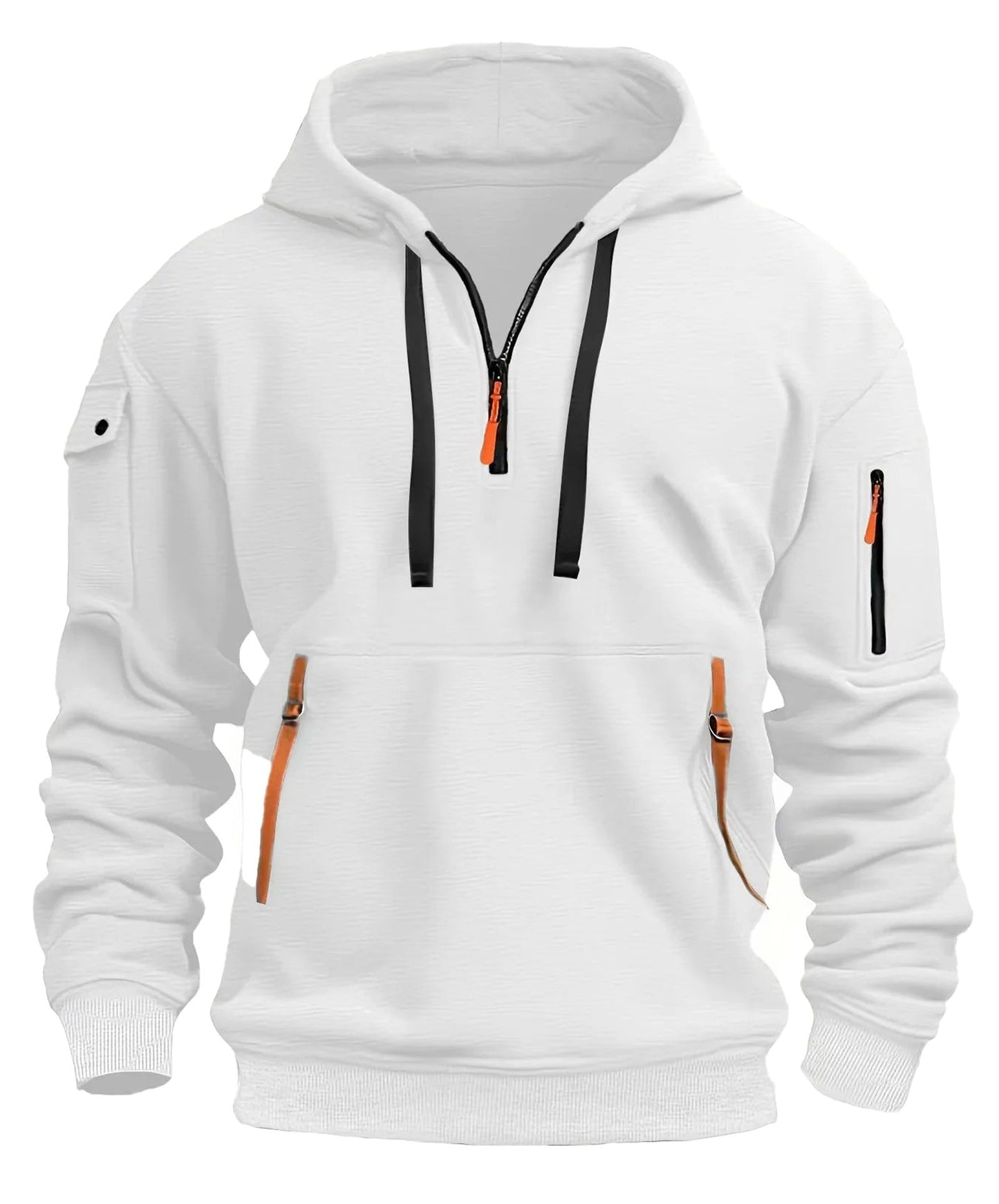 Mens Aesthetic Hoodies With Zip Pockets