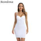 Mini Dress - Sleek Stylish Bodycon Dress