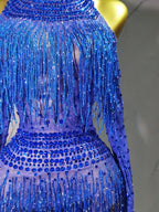 Rave Outfit with Fringe and Beading