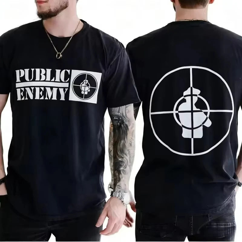 Mens T Shirt Graphics - Public Enemy Style
