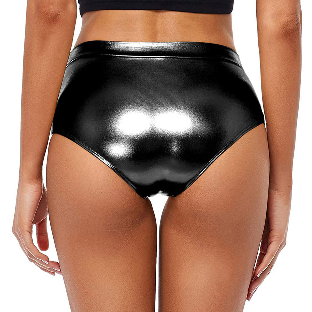 High-Waisted Shiny Booty Shorts