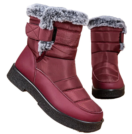 Womens Waterproof Fur Boots Stylish Comfort