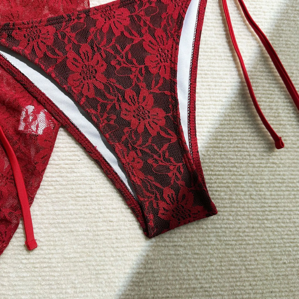 Lace Bikini Set for Women with Swimsuits