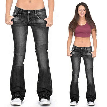 Black Flared Jeans For Women Trendy Style