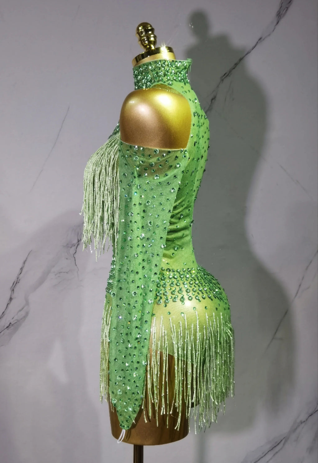 Rave Outfit with Fringe and Beading