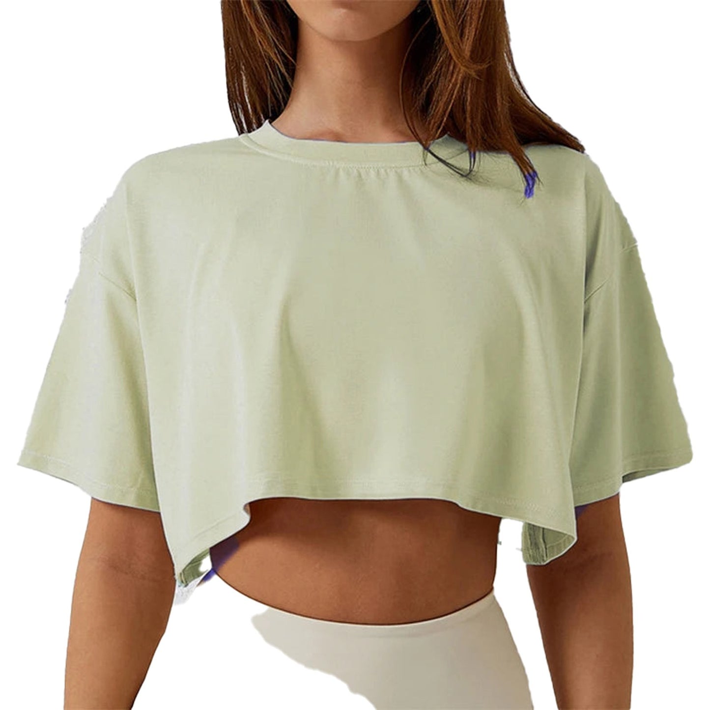 Womens Cropped Workout T-Shirt