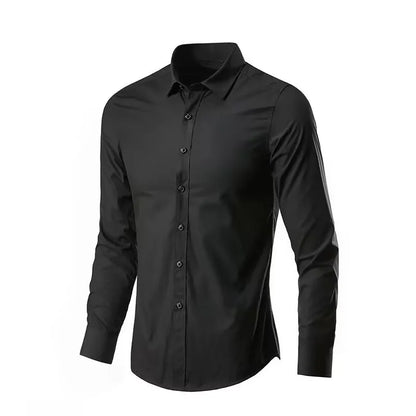 Mens Anti-Wrinkle Dress Shirt Stylish Duo
