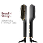 Hair straightening brush