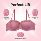 Underwire Push Up Bra for Elegant Support