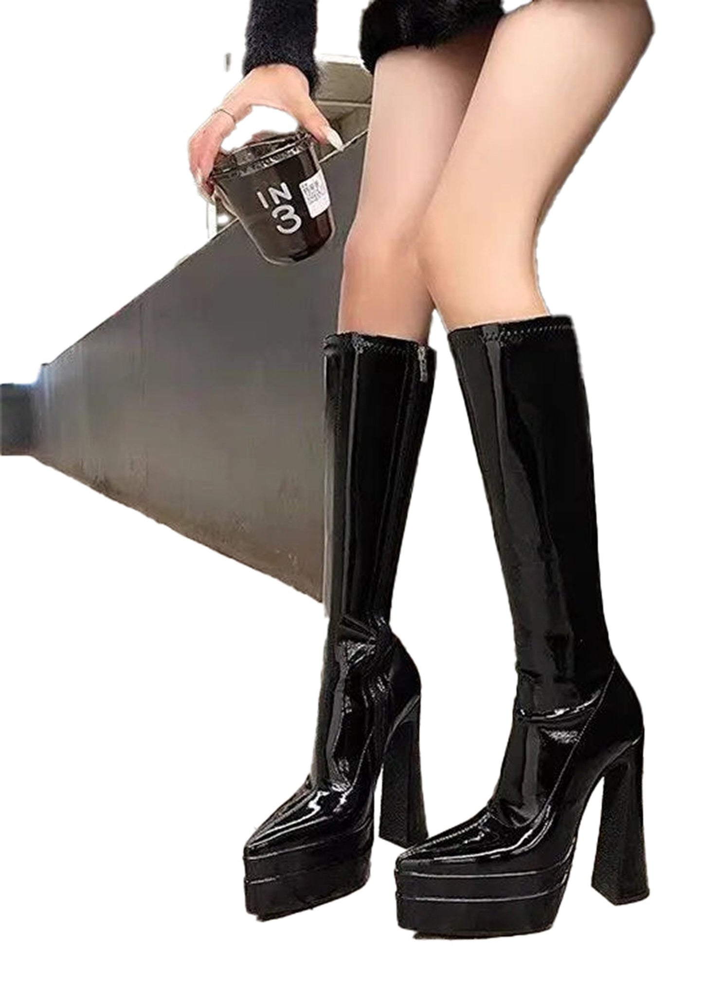 Platform Knee High Boots For Women