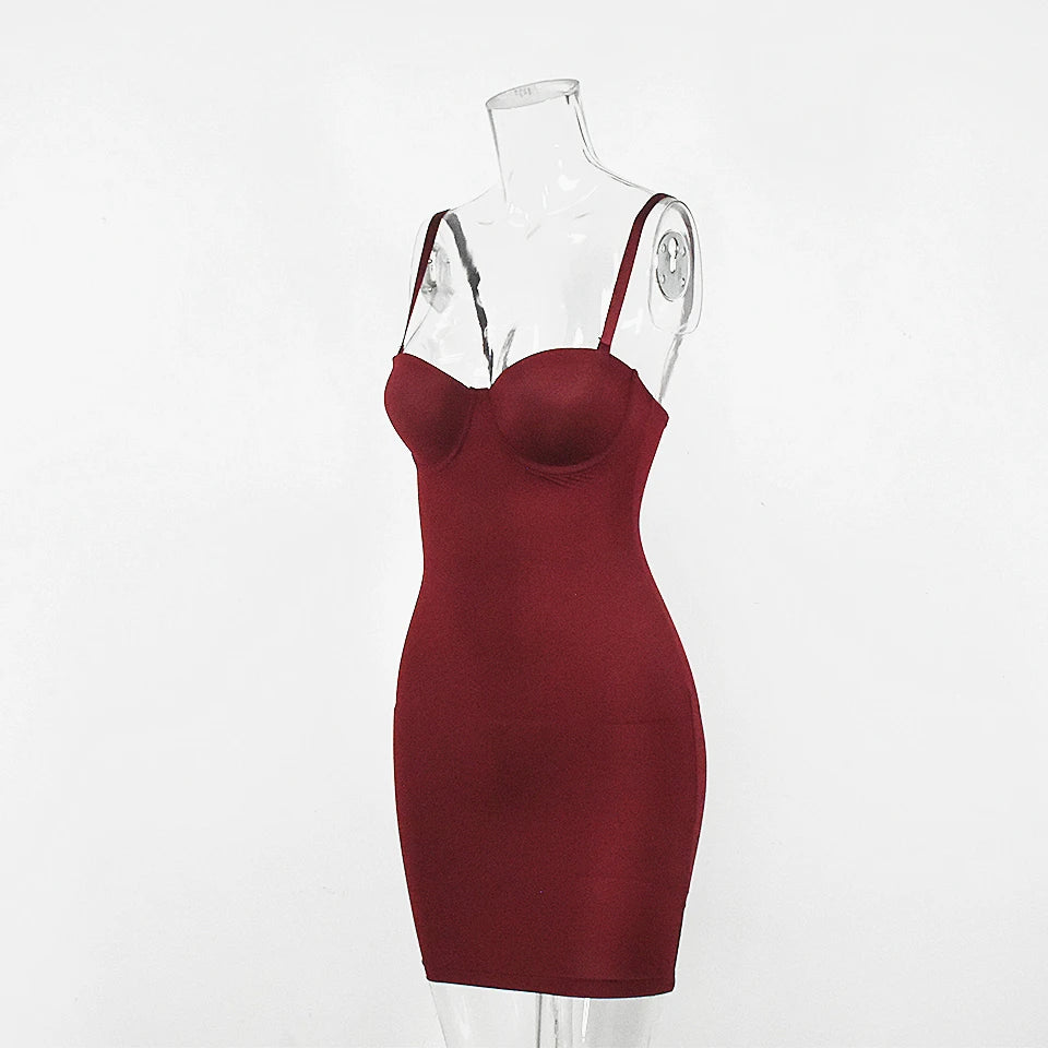 Mini Dress - Sleek Stylish Bodycon Dress