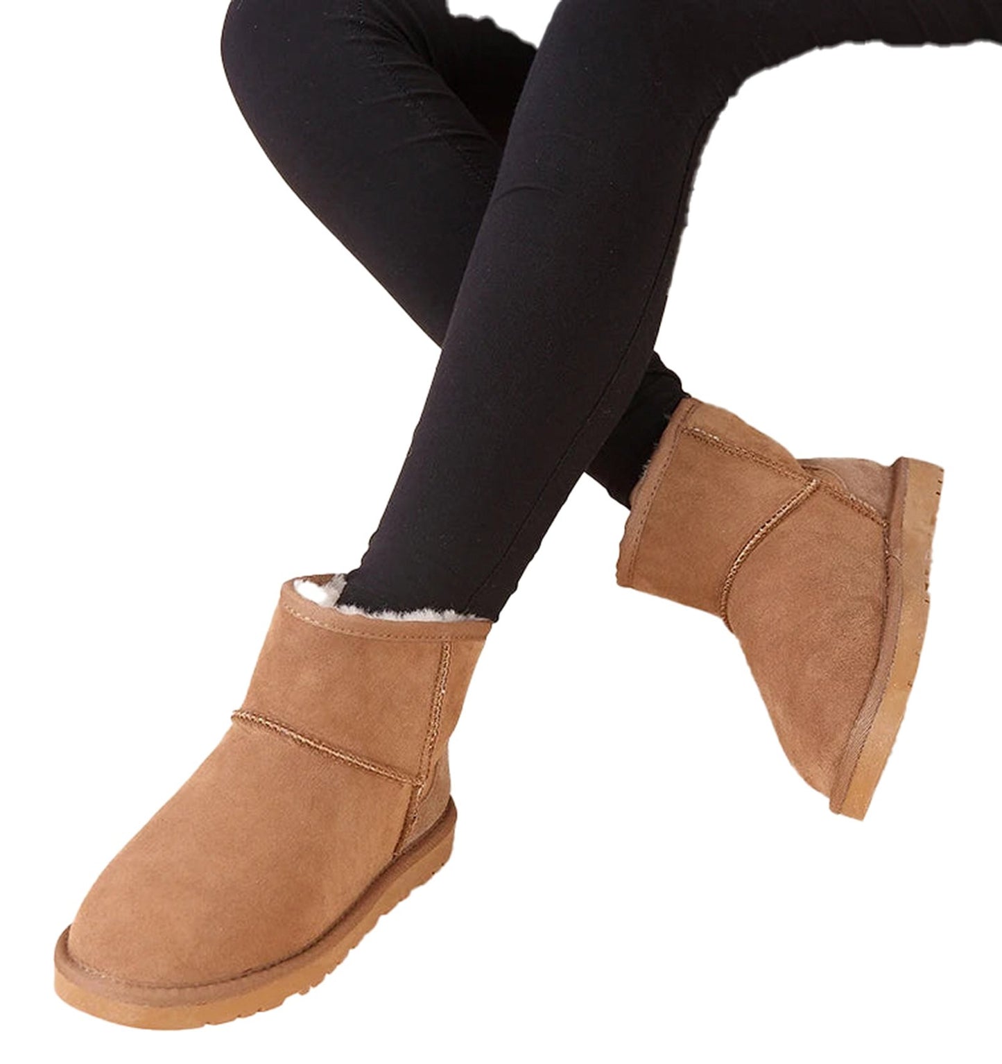 Genuine Sheepskin Winter Boots Women