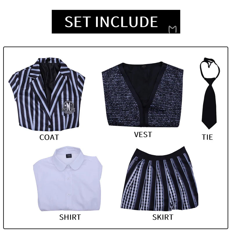 Halloween Costume Striped Suit Set