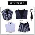 Halloween Costume Striped Suit Set