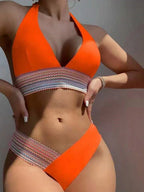 Stunning Two-Tone Bikini Set
