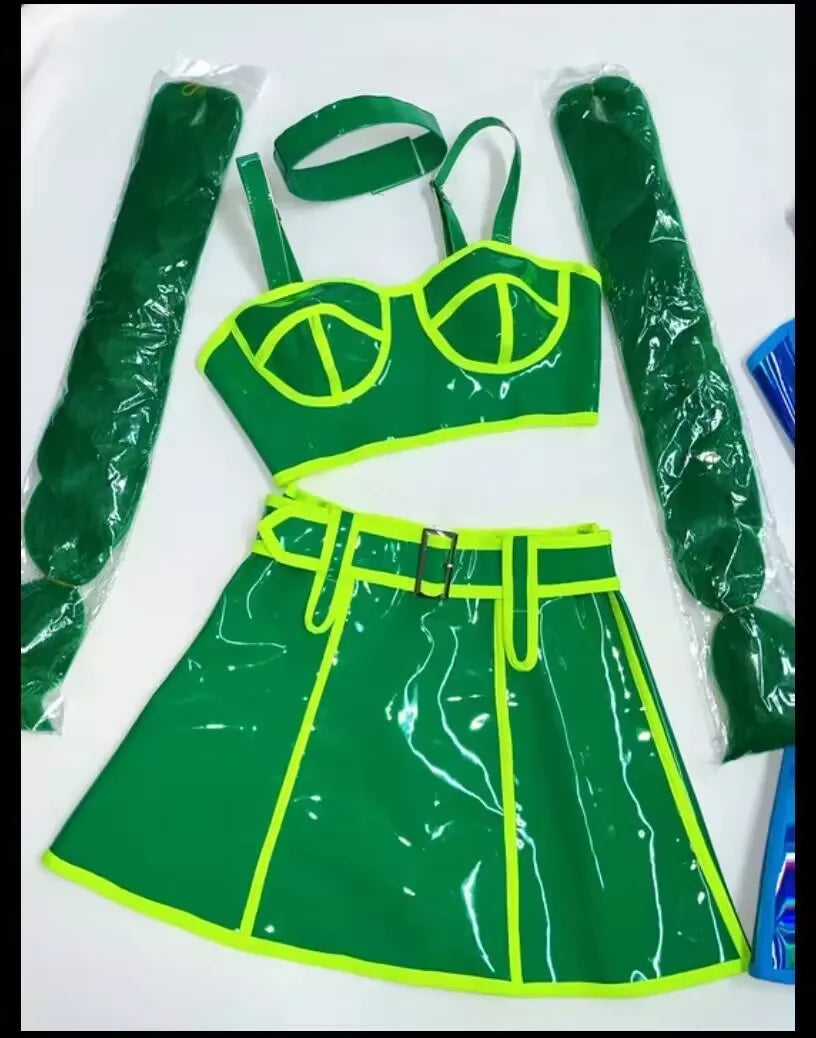 Holographic Outfit for Rave - Trendy Set