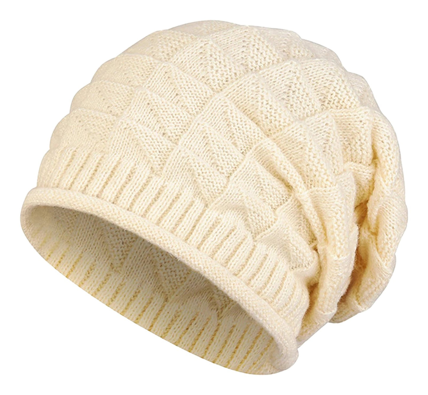Womens Chunky Beanie With Ear Warmers
