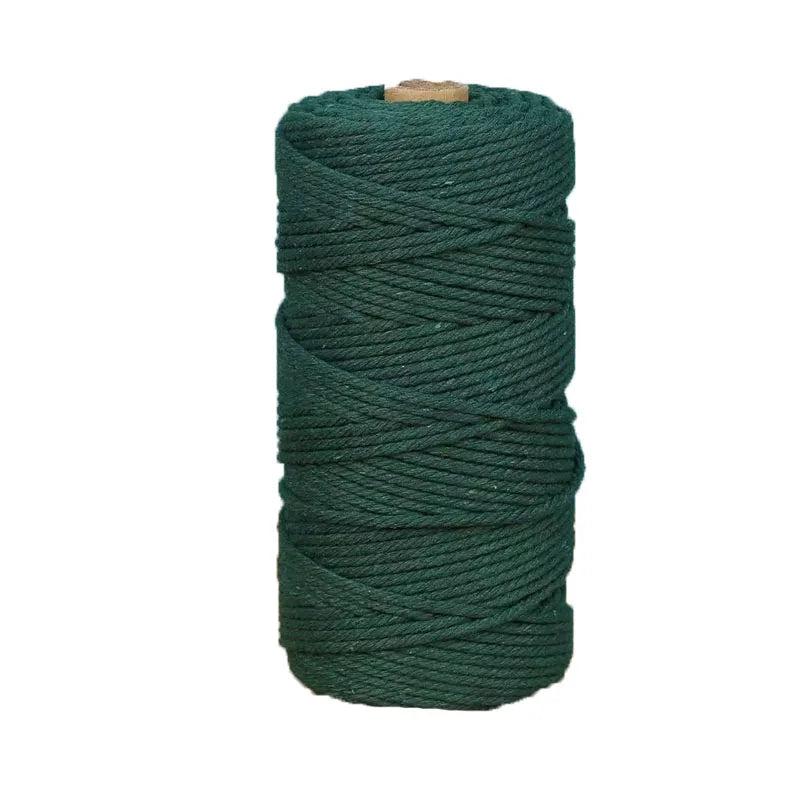 3mm 100M Macrame Cord Rope Cotton Twine Thread String Crafts DIY