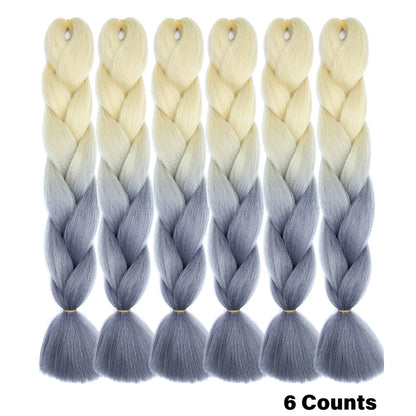 Ombre Crochet Braiding Hair Extensions