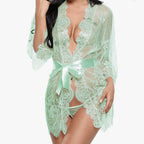 Purple Lace Babydoll Lingerie Set