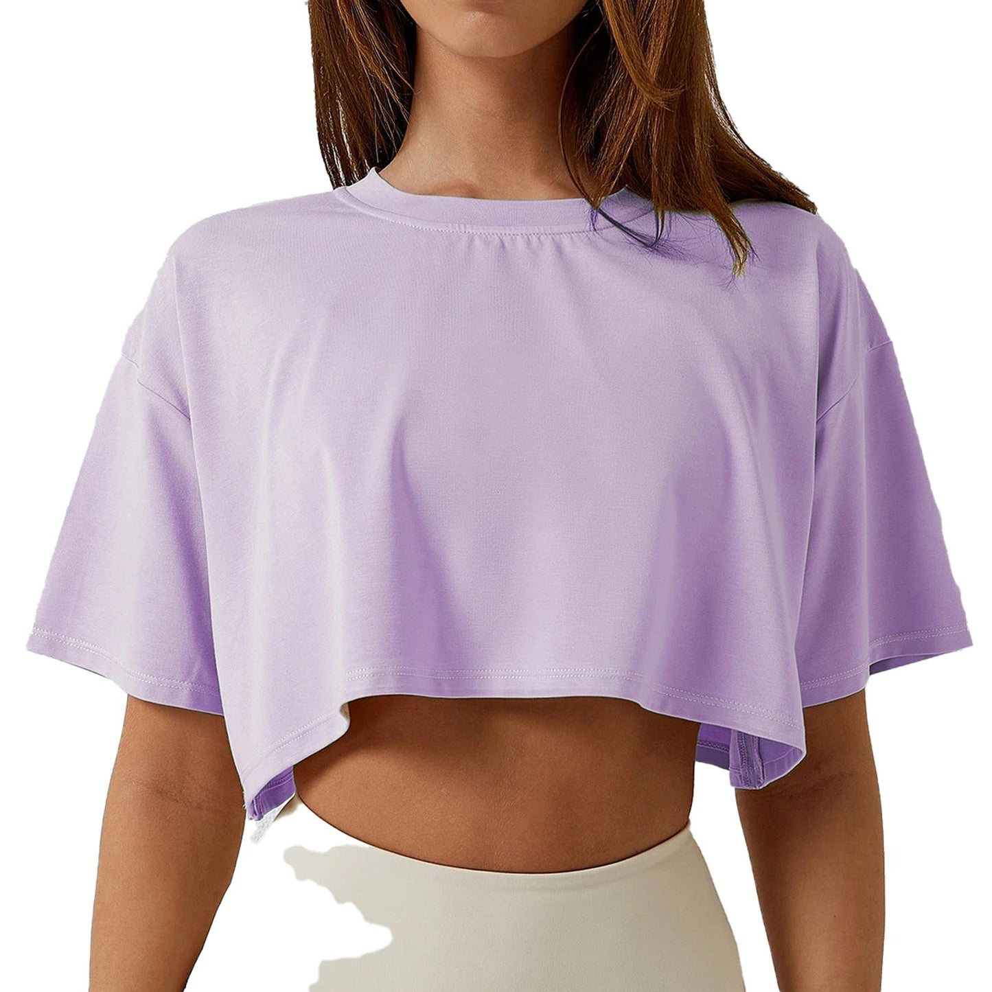 Womens Cropped Workout T-Shirt
