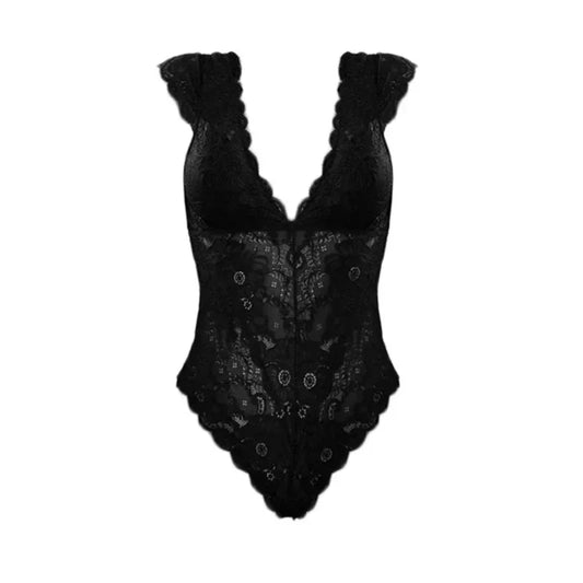 Plus Size Lace Bodysuit Lingerie