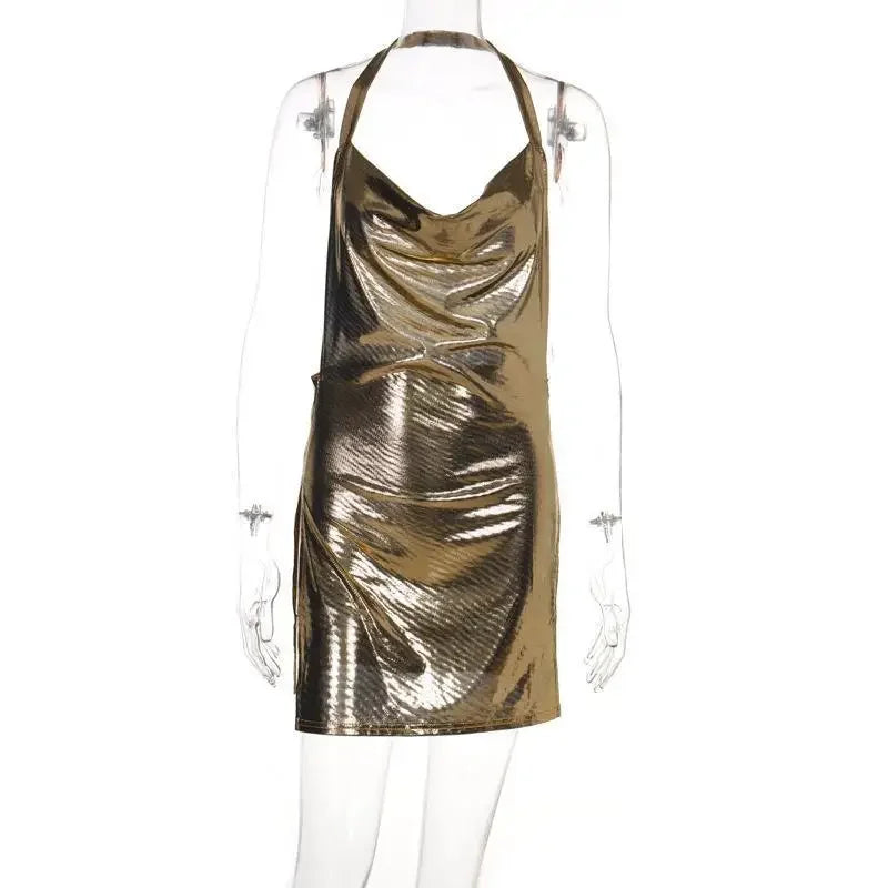 Green Shimmer Dress for Wedding Party Guest