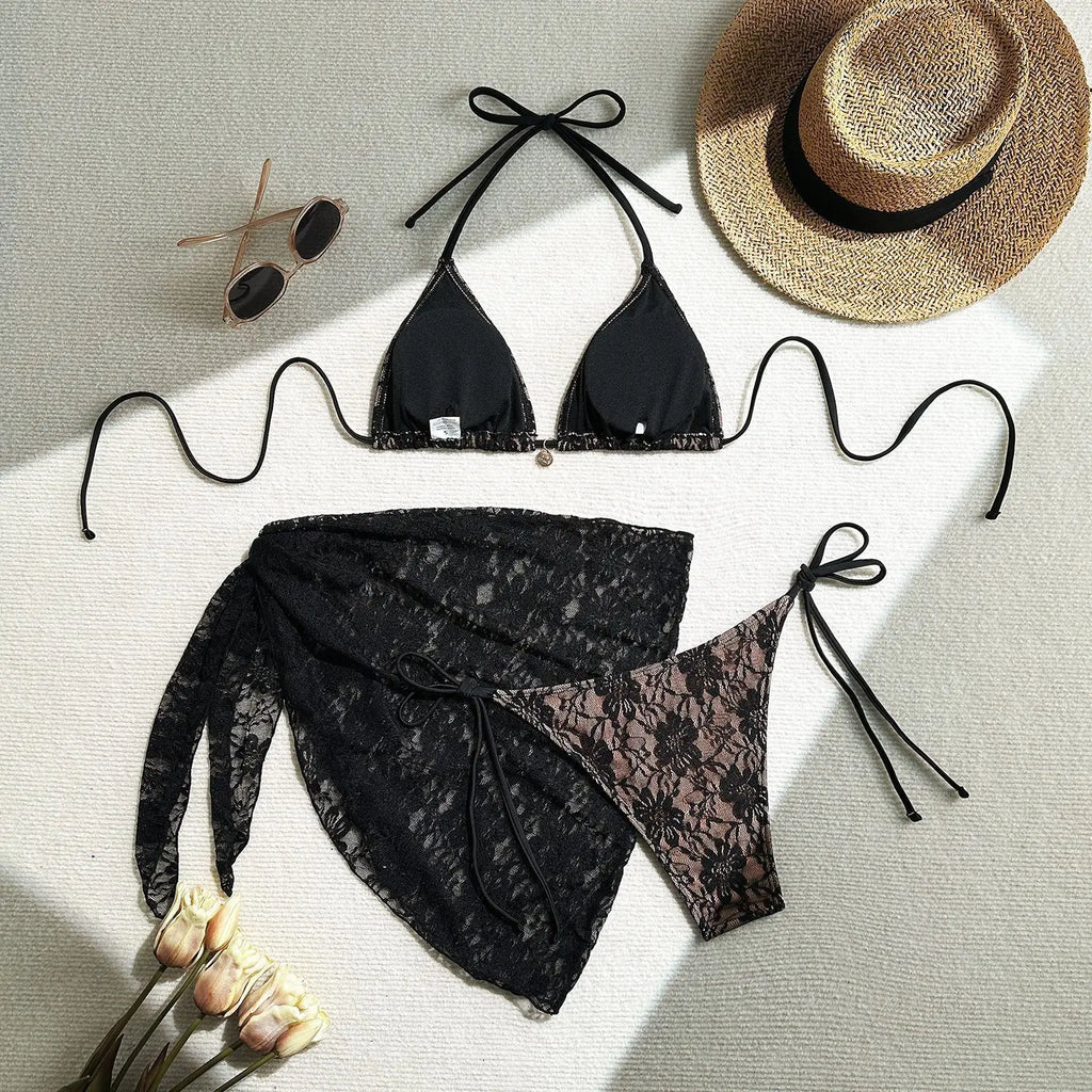 Lace Bikini Set for Women with Swimsuits