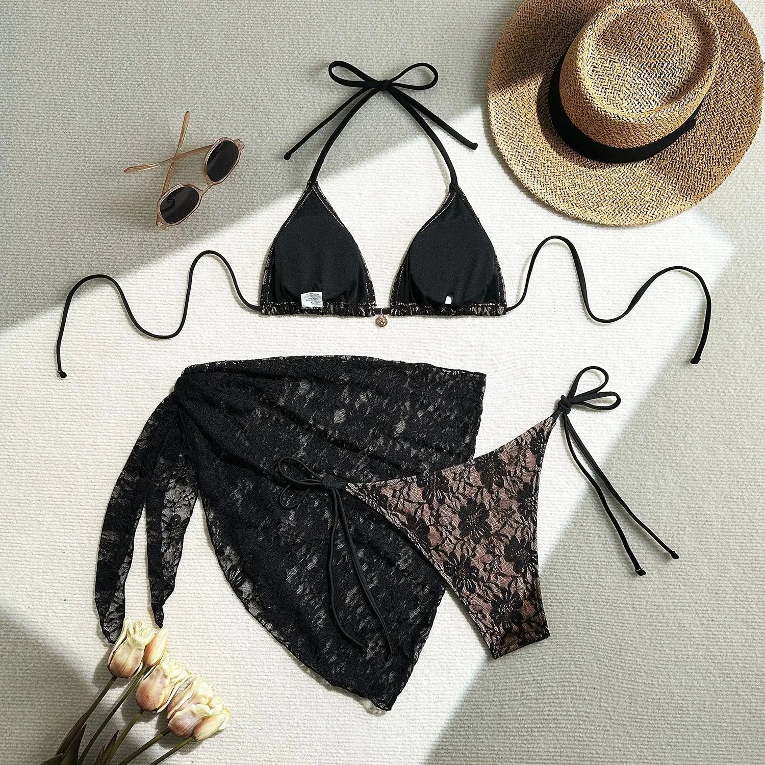 Lace Bikini Set for Women with Swimsuits