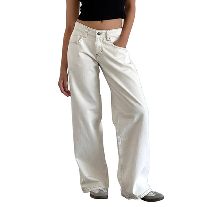 Womens Low Rise Jeans Trendy Fit