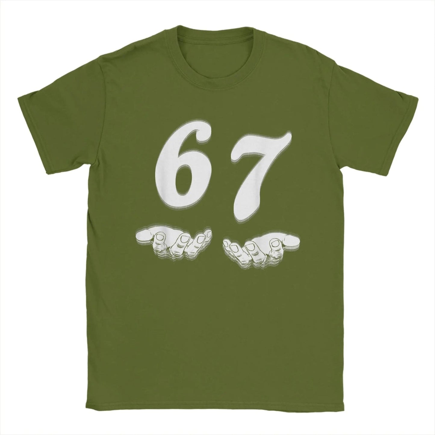 Funny Six Seven Men’s T-Shirt - Vintage 100% Cotton Crewneck Graphic