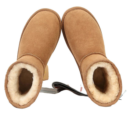 Genuine Sheepskin Winter Boots Women